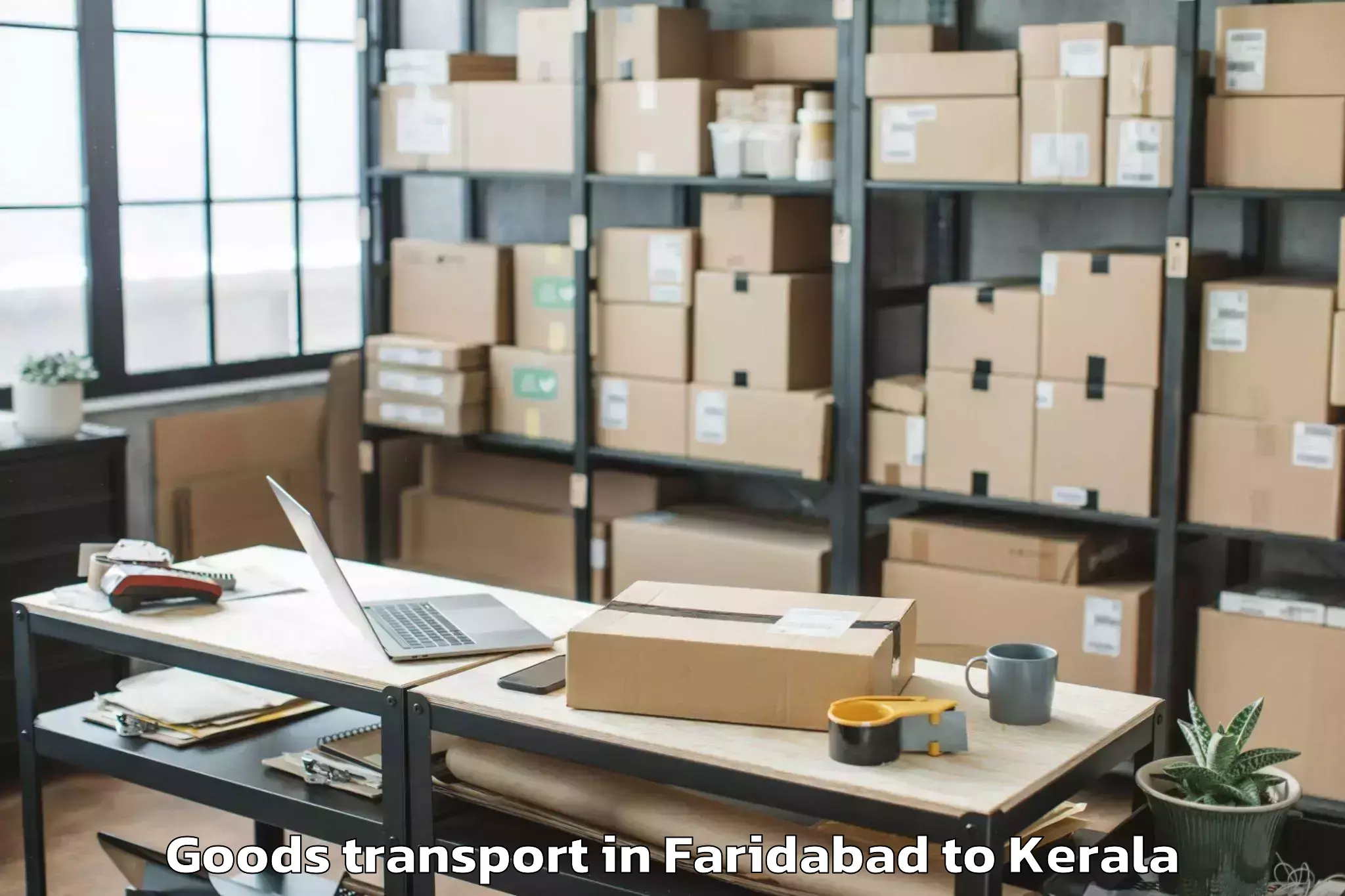 Discover Faridabad to Changanassery Goods Transport